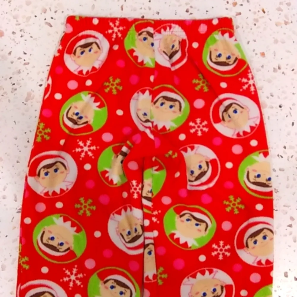 Elf On The Shelf | Fuzzy PJ Pants Pajamas Lounge Christmas Santa | XS